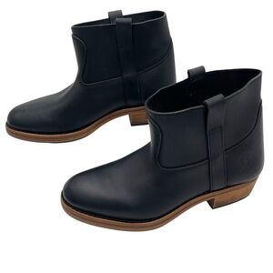La Botte‎ Gardian Tiers Gardian Oiled Black Leather Pull On Boots Handcrafted 37